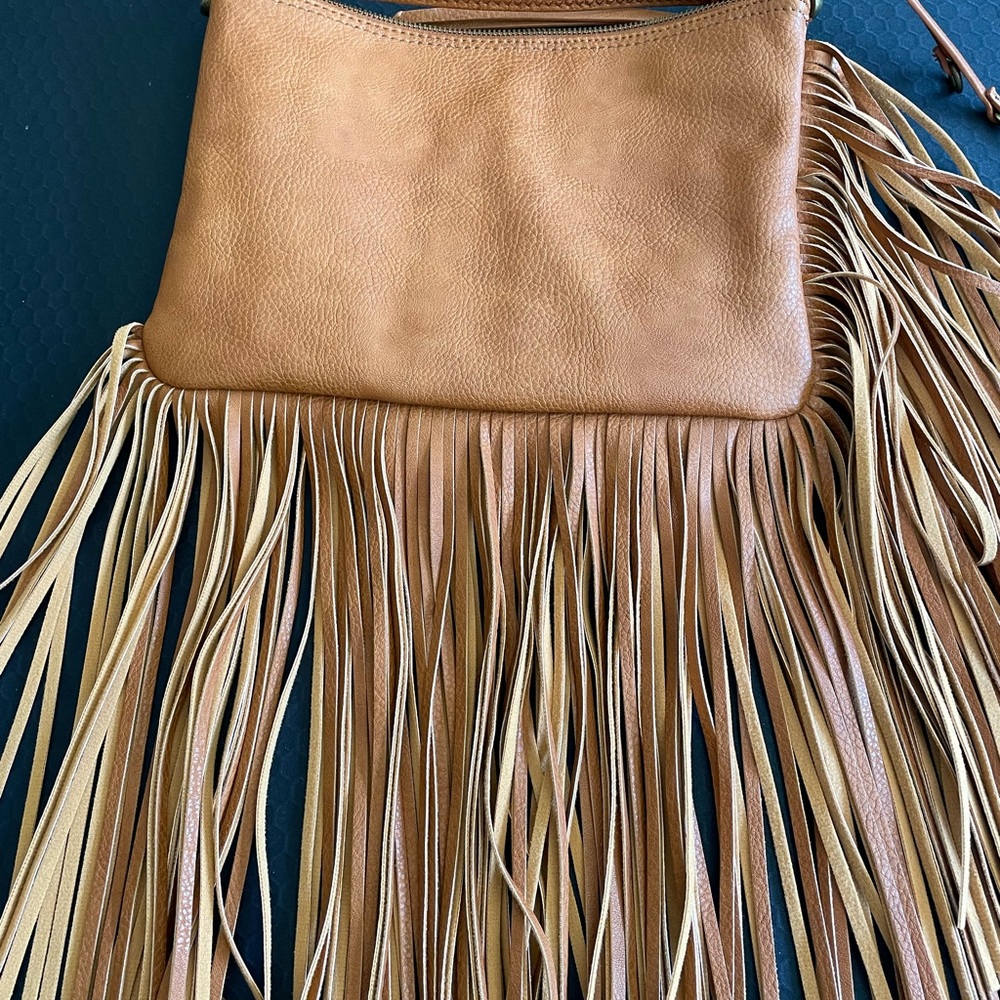 Carlos fringe purse. EUC